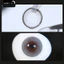 Lens mắt 811 Gray màu xám sáng, viền đen mảnh, size to - thương hiệu LUNA EYES