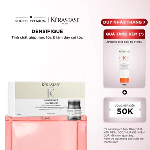 Dưỡng chất da đầu chuyên sâu hỗ tợ tăng mật độ tóc & giúp tóc trông dày hơn - Kérastase Dénsite Cure 10x6ml