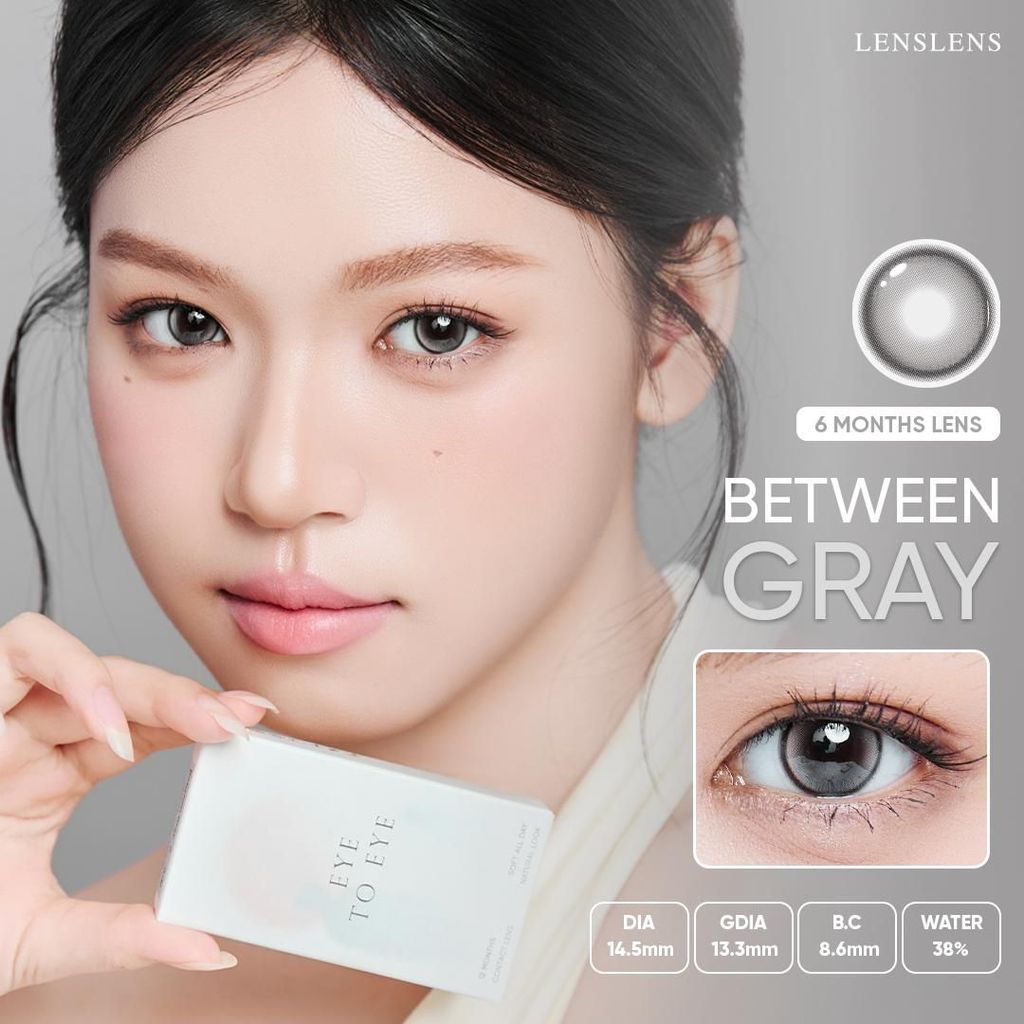 [NEW] Lens Xám Ánh Trầm Mềm Mại Hiệu Ứng Mắt Sâu Cuốn Hút Between Gray DIA 14.5mm _ GDIA 13.3mm