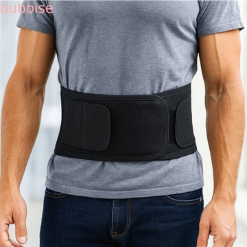 Đai thắt lưng thể thao DUBOISE, 2 hỗ trợ linh hoạt Đai thắt lưng tập thể dục thoáng khí, Nẹp lưng siêu mỏng Hỗ trợ thắt lưng 3D Tấm lót thắt lưng Bảo vệ đĩa thoát vị