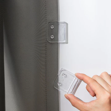 2 Chiếc Đục Lỗ-Miễn Phí Tắm Rèm Kẹp Rèm Giá Đỡ Tắm Rèm Cố Định Kẹp Cửa Rèm Kẹp Chống Gió