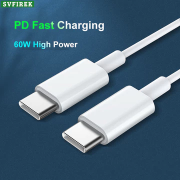 Cáp sạc nhanh PD Cáp dữ liệu 60W Type C sang Type C USB C sang dây sạc chiếu sáng Dây sạc nhanh cho điện thoại Android