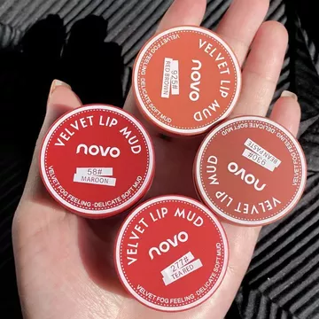 [NOVO] Son môi đóng hộp Lip Glaze Matte Matte Whitening Party Sinh viên Không mặt Không phai màu Cốc chống dính Gạch đỏ 8.4