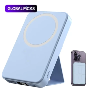Sạc nhanh không dây di động từ tính, Sạc dự phòng dung lượng 1.000mAh, Hỗ trợ màn hình hiển thị LED và sạc nhanh 22.5W PD, Tương thích với dòng iPhone, Sạc dự phòng du lịch. #Global Lựa chọn VDFH