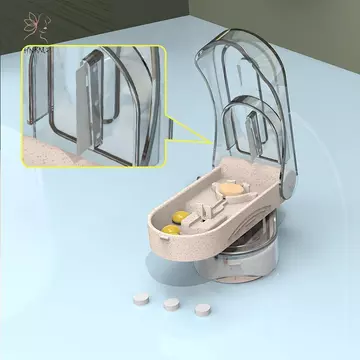 HNKMP 1 Chiếc Máy Cắt Thuốc Di Động Bộ Chia Thuốc Bảo Quản Máy Tính Bảng Bộ Chia Cắt Máy Thái Tại Nhà Hộp Đựng Thuốc Hộp Đựng Thuốc.