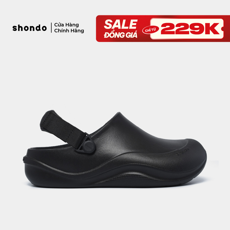 Dép sục Shondo Clog Suke màu đen