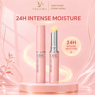 COD Son Dưỡng Môi DHC Lip Cream Không Màu, Dưỡng Ẩm Cho Môi, Làm Hồng, Cải Thiện Tình Trạng Nứt Nẻ 1,5g VELLORA