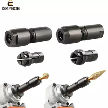 Máy mài góc FUJIOU Bộ chuyển đổi sửa đổi, Máy mài góc 3 / 6mm sang máy mài thẳng Bộ chuyển đổi sửa đổi, Máy mài ren bằng thép Carbon cao màu đen M10 Máy mài góc loại 100