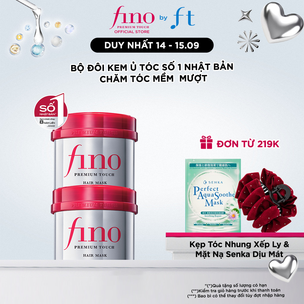 [TIẾT KIỆM HƠN] BỘ 2 KEM Ủ TÓC CAO CẤP FINO PREMIUM TOUCH B 230G
