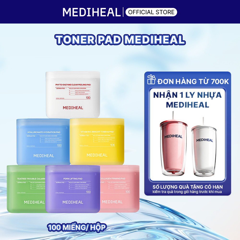 MEDIHEAL Toner Pad Chuyên Biệt Theo Từng Nhu Cầu Da (100 Miếng) - FS