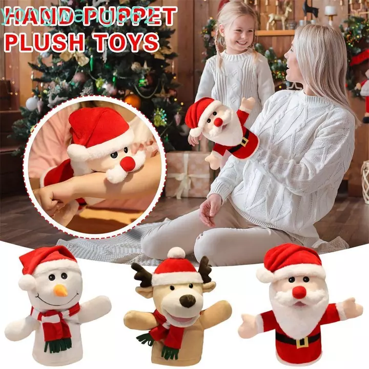 JERON Giáng Sinh Con Rối Nhập Vai Đồ Chơi Đồ Chơi Cho Trẻ Em Đồ Chơi Giáo Dục Đồ Chơi Giáng Sinh Đồ Chơi Trẻ Em Tay Lớn Con Rối Ngón Tay Con Rối Đồ Chơi Tay Con Rối Đầu Động Vật Con Rối