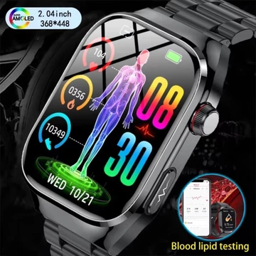 Điều dưỡng Lớp ECG mới + PPG Đo chính xác Đồng hồ thông minh Đo nhịp tim Huyết áp Lipids Axit Uric HD Cuộc gọi Bluetooth Đồng hồ sức khỏe