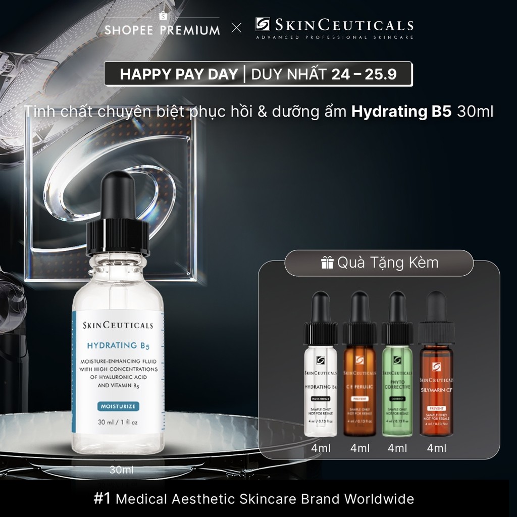 Dưỡng chất cấp ẩm và phục hồi cho mọi loại da Skinceuticals Hydrating B5 30ml