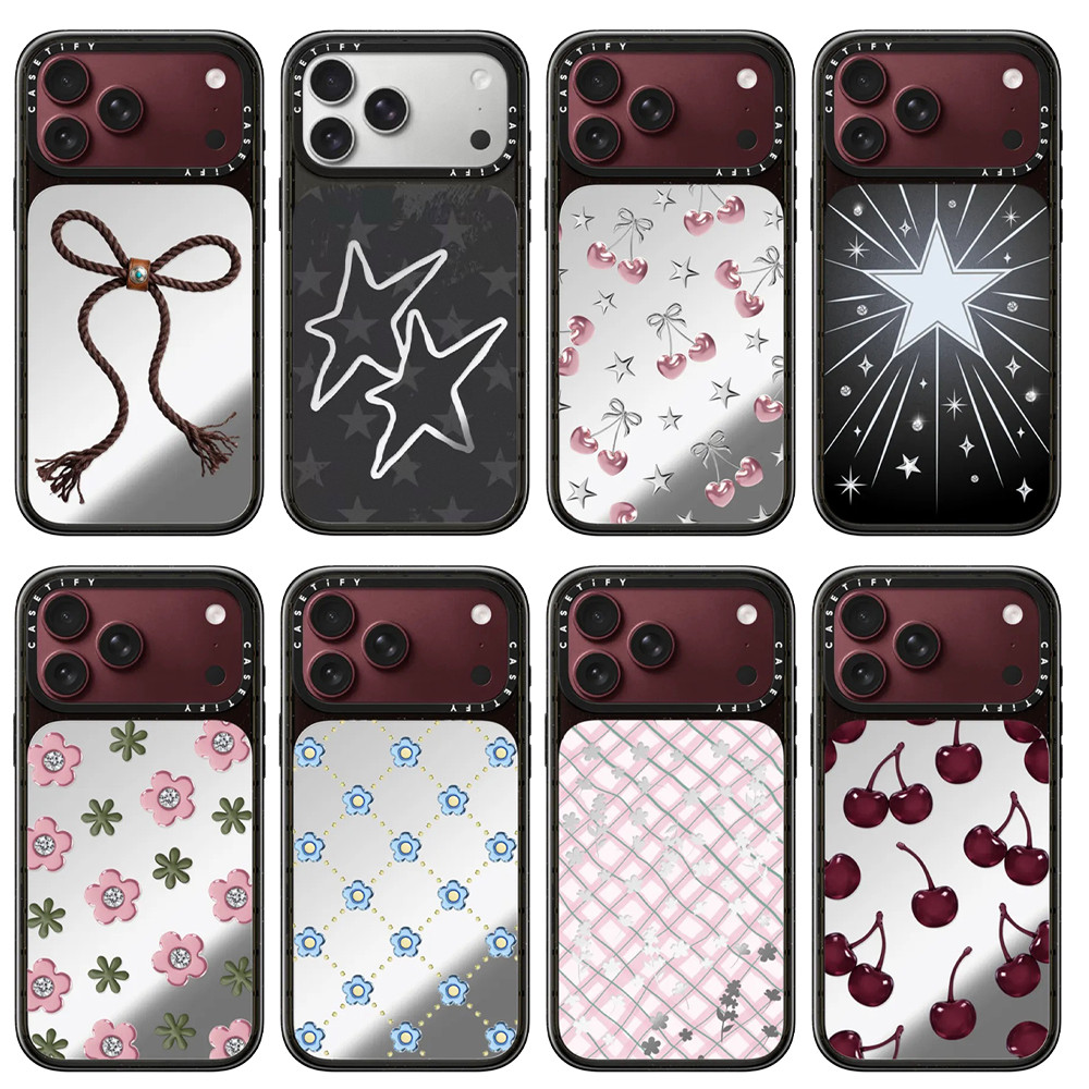 Lucky Flower Casetify Acrylic Gương Từ Tính Tương Thích Thích Thích Hợp Cho IPhone 17 Promax 17 Pro Tương Thích Với IPhone18promax 18pro