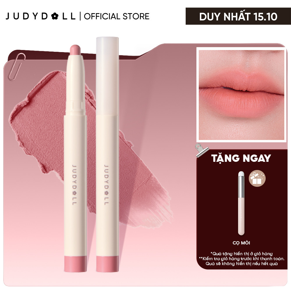 [MỚI] Chì kẻ viền môi JUDYDOLL Soft Matte Lip Pencil Che thâm môi Định hình môi dày Mịn mờ lì Lâu trôi 1,25g