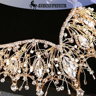 Onetimingfine Baroque Vương Miện Bé Gái Cưới Phụ Kiện Tóc Đá Quý Cô Dâu Tiara Tóc VN