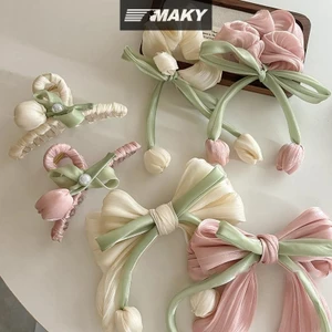 Newwellknownepic Thời Trang Ngọt Ngào Tóc Cho Nữ Bé Gái Dễ Thương Thanh Lịch Nơ Tinh Tế sels Phụ Kiện Tóc Quà Tặng VN