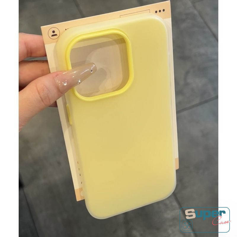Ốp Lưng Tương Thích Cho IPhone 15 11 13 16 12 14 Pro Max 16 13 12 15 14 Pro 7Plus 14 7 16 6s 8 15 6 Plus XR X XS Đơn Giản Dễ Thương Thời Trang Màu Kẹo Silicon Mới 2 in1 Mềm Mại Bao da