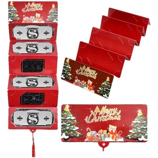 2026 Phong bì quà tặng tiền mặt Giáng sinh Hộp đựng thẻ quà tặng tiền mặt tự làm Xmas với 10 khe cắm Nâng cấp Hộp đựng thẻ bất ngờ Phong bì tiền mặt Giáng sinh có kẹp tiền cho nam giới an toàn