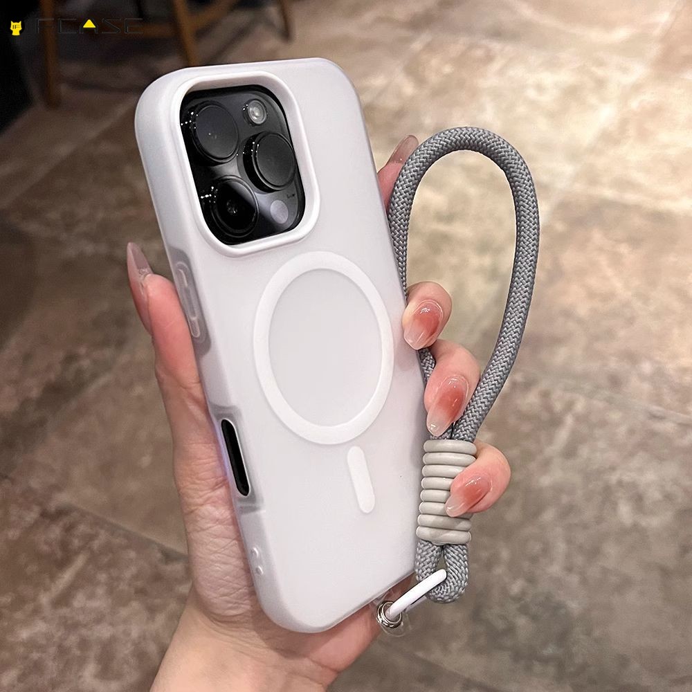 Dành Cho Redmi Note 12 Pro Plus 11 Pro Plus SE 10 Pro Max 10S 9 Pro Max 9S 9T 4G 5G Ốp Điện Thoại 2 Trong 1 Từ Tính Có Dây Đeo Nhiều Màu Kẹo Màu Mờ Vỏ Ốp Lưng