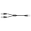 Cáp kết nối XLR kim loại BTM 3Pin đôi nữ đơn nam cho hệ thống âm thanh trực tiếp