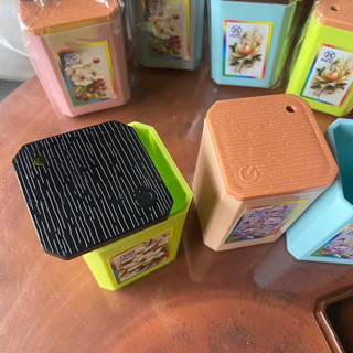 Hũ tăm vuông RICO – nắp đậy kín, nhiều màu pastel, họa tiết hoa sang trọng