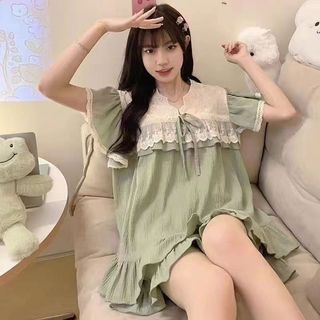 Đồ ngủ nữ cotton bong bóng phong cách công chúa dễ thương, phù hợp mùa hè và lễ kỷ niệm