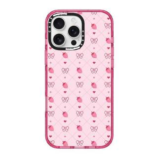 CASECASE X Dâu Nơ Hồng Fizz Màu Trong Suốt Cứng Hút Từ Tính Tác Động Dành Cho Apple IPhone 12 13 14 15 16 17 Pro Max Air Plus Có Hộp
