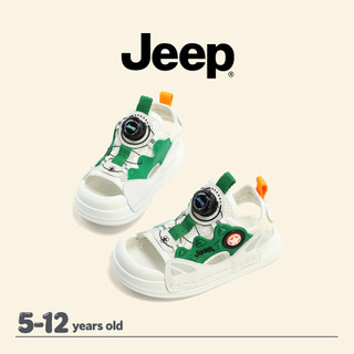 Giày trẻ em JEEP Velcro hở mũi bé trai bé gái Giày thể thao đi biển thoáng khí mùa hè