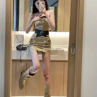 Giày Bốt Nữ Mũi Vuông Dày Gót Chân Một Chân Xếp Ly Thời Trang Ôm Hơn