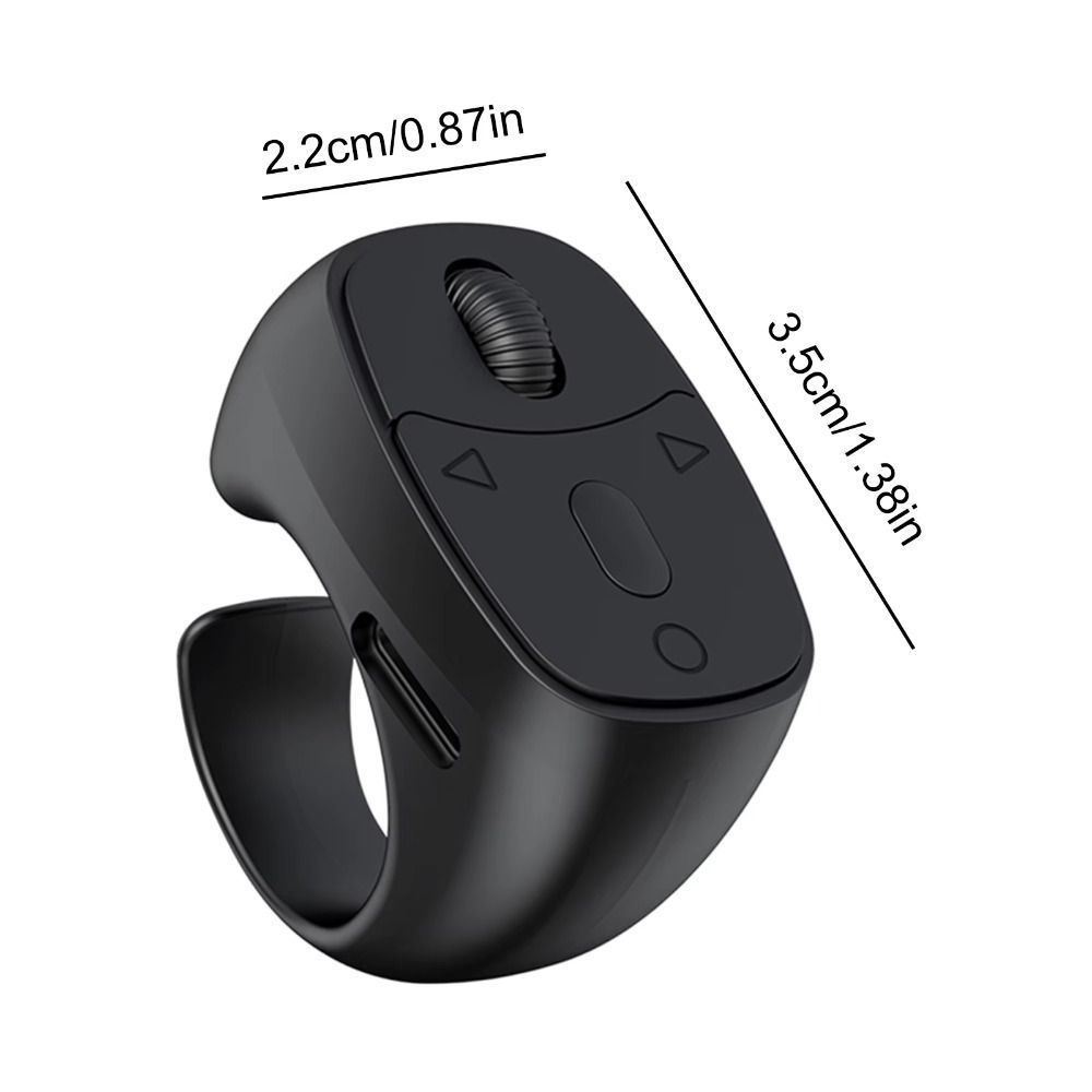 SUNKISSD Bluetooth Page Turner, Điều khiển từ xa vòng không dây có thể sạc lại USB, với con lăn Trang tự động Chuột Selfie di động cho Android cho bộ điều khiển Kindle