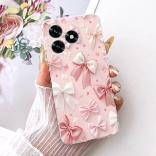 Dành Cho Honor X5c Plus Mới Thanh Lịch Hoa Mèo Tranh Vỏ HonorX5c X 5C Plus 4G Silicon Mềm TPU Vỏ Điện Thoại