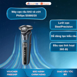 Máy cạo râu khô và ướt Philips S5880/20 - Bảo hành chính hãng 24 tháng [Hỏa tốc HCM]