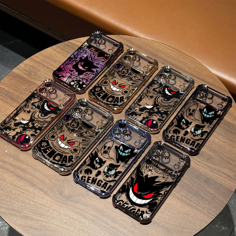 Vỏ Gengar Cho Redmi 15C 15 Note 14 PRO 4G 5G 9 10 11 Pro 12S 11S 10S 9S 10 9A Anime Cool Pokemon Mạ Mềm Trong Suốt Chống Rơi