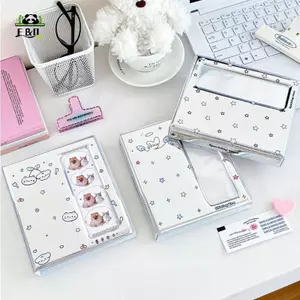 Phim Hoạt Hình 4 Lưới Idol Card Photo Booth Album Cho 40 Chiếc 2x6 Inch Dải Ảnh Đánh Dấu Trang 20 Chiếc 4x6 4R Giá Đỡ Ảnh EMKK