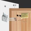 Pinyou Tủ Treo Mã Nhựa pp Ẩn Treo Mã Bất kể Trái Phải Tinh Tế Cố Định Phần Cứng Tủ Phụ Kiện 6.30 4HSW