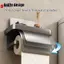 Giá đỡ khăn giấy treo tường bằng nhôm Máy khoan miễn phí Phòng tắm Ra Giấy cuộn khăn giấy nhà bếp Ra VN