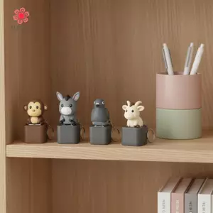 MJnmc Hoạt Hình Dễ Thương Dpression Fidget Đồ Chơi Móc Khóa Nút Âm Thanh Khỉ Thịt Cừu Thiết Kế Cho Trẻ Em Người Lớn Giảm Căng Thẳng Quà Tặng Mới
