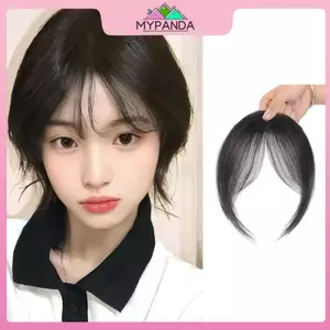 MYPANDA Air Bangs Tóc Giả Dành Cho Nữ Tự Nhiên Trán Pháp Nổ Giả Miếng Dán Liền Mạch Nổ.