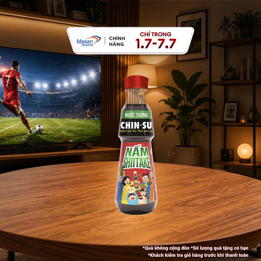 Nước Tương CHIN-SU Nấm Shiitake Chai 330ml