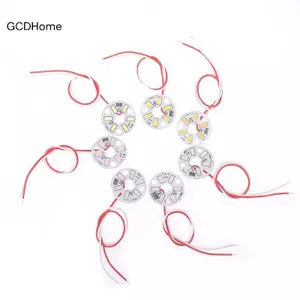 GCDHome 3 Cái 3W 5V Màu LED Chip Hạt Đèn Ban Bóng Đèn Tròn Biến Đổi Nguồn Ánh Sáng Dia 32MM Xanh Xanh Đỏ Tím Trắng Đèn HOT