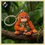 B & N Dễ Thương Punch Khỉ Sang Trọng Búp Bê Móc Khóa Anime Hoạt Hình Đồ Chơi Cho Bàn Văn Phòng Phụ Kiện Xe Hơi.