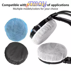TMOY 100 Cái / túi Vỏ tai nghe dùng một lần Đệm tai không dệt 10-12cm Tai nghe Tai nghe dùng một lần Vỏ tai nghe TMOY