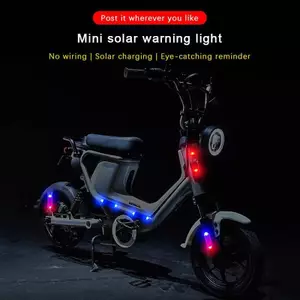 {TB & Bag} Đèn LED cảnh báo ô tô năng lượng mặt trời Mini Đèn báo động mô phỏng an ninh ban đêm Đèn cảnh báo chống trộm không dây nhấp nháy Đèn báo động giả.