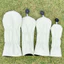 Vỏ bảo vệ câu lạc bộ Golf Mới Bốn lá thêu cỏ ba lá PU chống nước No. 1 Vỏ nắp khô bằng gỗ Fairway Unisex