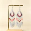 Retro Phong Cách Dân Tộc Miao Dân Tộc Bạc Trang Sức Bông Tai Mùa Hè Kỳ Nghỉ Du Lịch Bohemian Tua Rua Bông Tai Dài Nữ