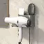 GCDHome Mới Máy Sấy Tóc Giá Đỡ Máy Kéo Tóc Đứng Móng Tay Miễn Phí Kệ Cho Tường Phòng Tắm Bảo Quản Ra Kệ Phụ Kiện Phòng Tắm HOT
