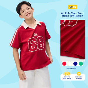 Áo Polo Teen Yody Form Relax Tay Raglan ICPO26S002