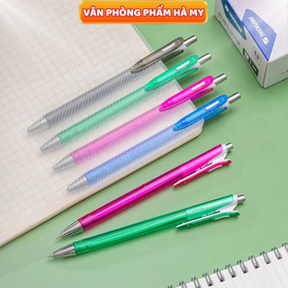 Combo 10 Cây Bút Gel B Thiên Long GEL-B011 Ngòi 0.5mm - Bút Gel Nắp Đậy Viết Êm Tay, Mực Đậm Sắc Nét