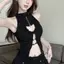 Khung Ảnh Mùa Hè Nữ Rỗng Thiết Kế Camisole Top Gợi Cảm Khe Vỏ Bên Trong Mặc Ngoài VN